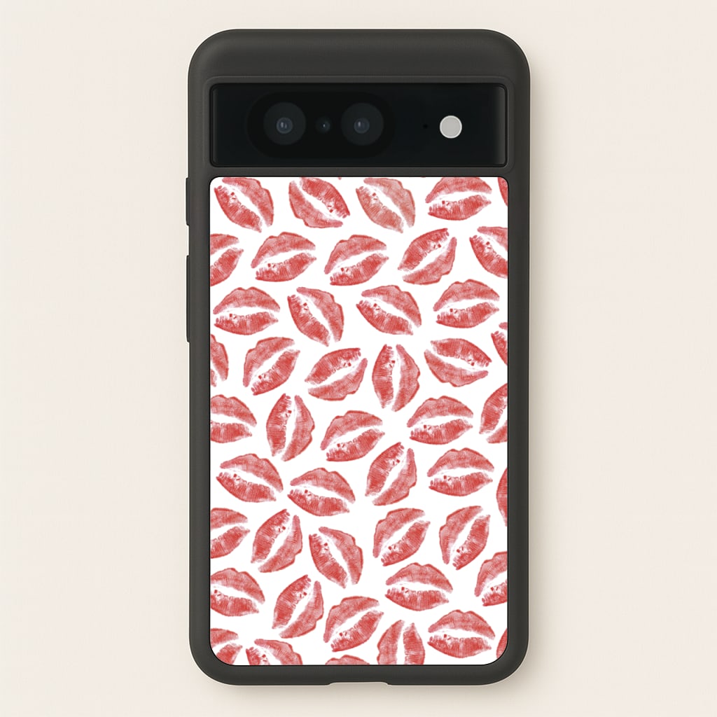 Kisses - Valentine's Day  - Valentine's Day Phone Case for Google Pixel 8