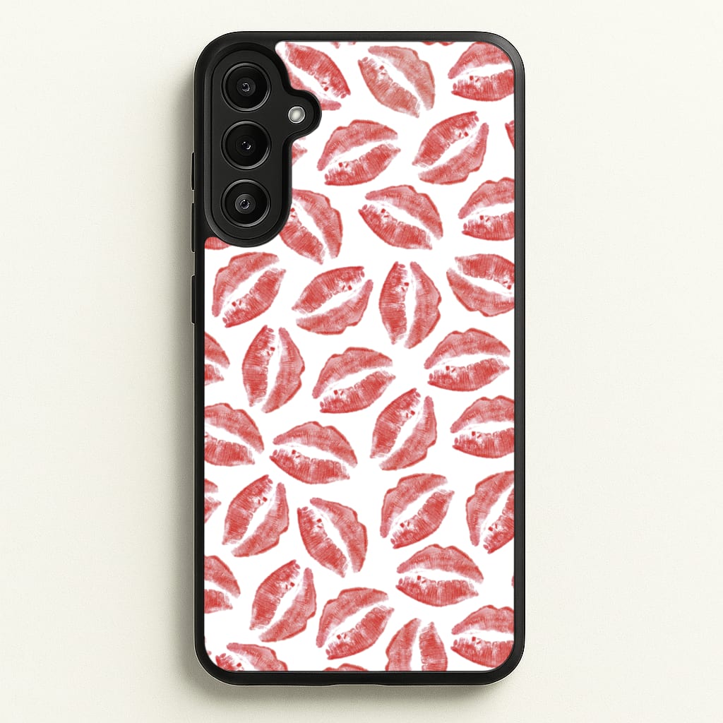 Kisses - Valentine's Day  - Valentine's Day Phone Case for Galaxy A34