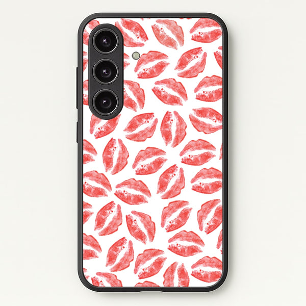 Kisses - Valentine's Day  - Valentine's Day Phone Case for Galaxy S24
