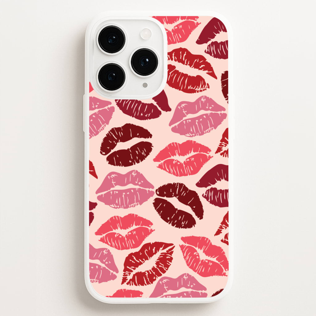 Valentine's Lips Pattern  - Valentine's Day Phone Case for iPhone 16 Pro Max