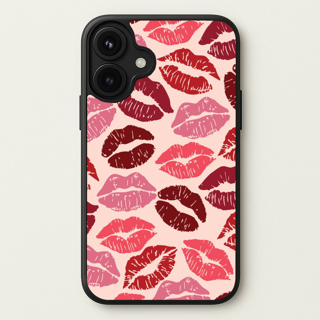 Valentine's Lips Pattern Phone Case for iPhone 17