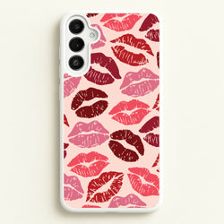 Valentine's Lips Pattern  - Valentine's Day Phone Case for Galaxy A34