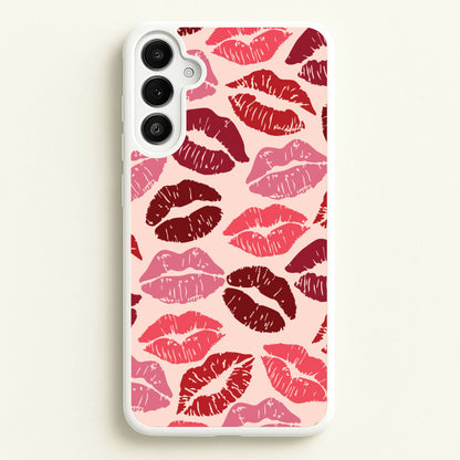 Valentine's Lips Pattern  - Valentine's Day Phone Case for Galaxy A36