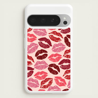 Valentine's Lips Pattern  - Valentine's Day Phone Case for Google Pixel 9 Pro XL