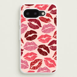 Valentine's Lips Pattern  - Valentine's Day Phone Case for Google Pixel 9a