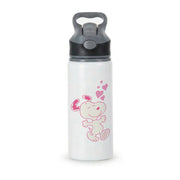 Cartoon Beagle Valentine Hearts Pattern Active Water Bottle 1