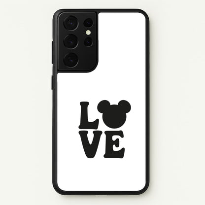 Mouse Love Valentine's  - Disney Valentine's Phone Case for Galaxy S21 Ultra