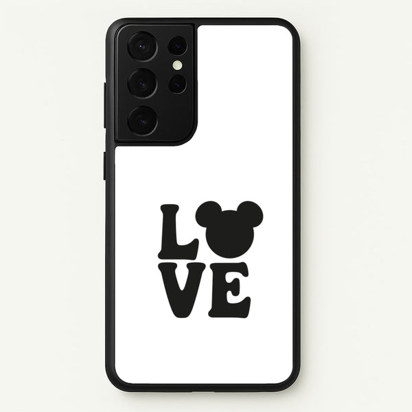 Mouse Love Valentine's  - Disney Valentine's Phone Case for Galaxy S21 Ultra