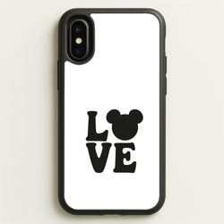 Mouse Love Valentine's  - Disney Valentine's Phone Case for iPhone X / XS