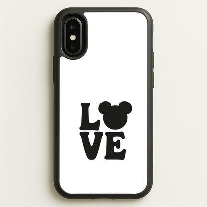 Mouse Love Valentine's  - Disney Valentine's Phone Case for iPhone X / XS
