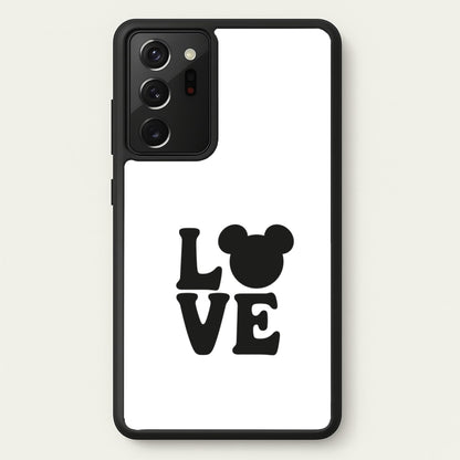 Mouse Love Valentine's  - Disney Valentine's Phone Case for Galaxy Note 20 Ultra