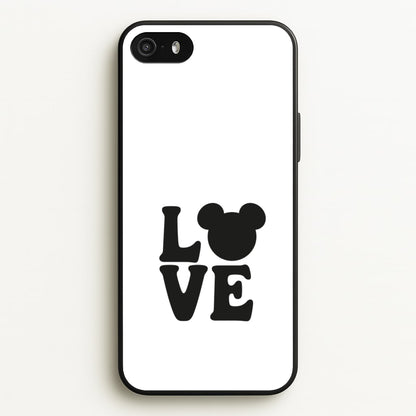 Mouse Love Valentine's  - Disney Valentine's Phone Case for iPhone 5 / 5s / SE 2016