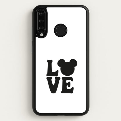 Mouse Love Valentine's  - Disney Valentine's Phone Case for Huawei P30 Lite