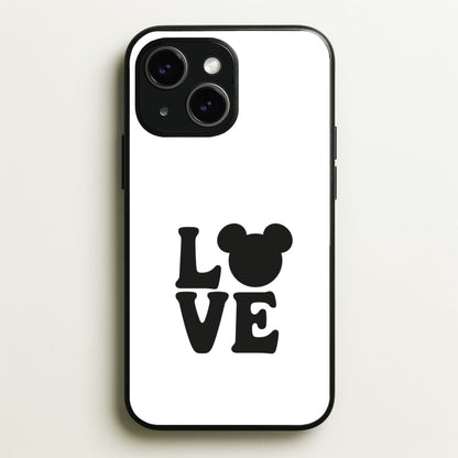 Mouse Love Valentine's  - Disney Valentine's Phone Case for iPhone 15