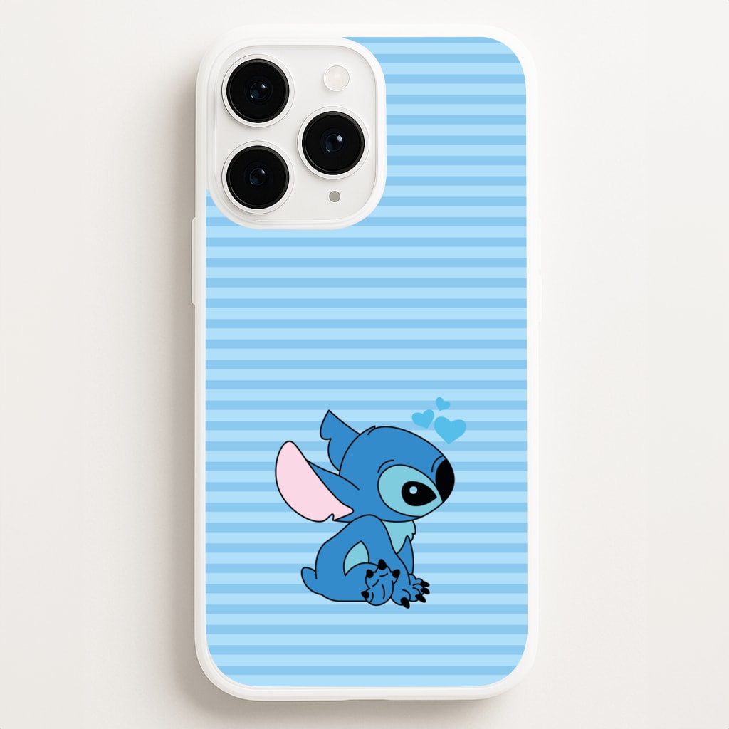 Blue Hearts Alien Blue Valentine's Phone Case