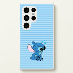 Blue Hearts Alien Blue Valentine's  - Disney Valentine's Phone Case for Galaxy S24 Ultra