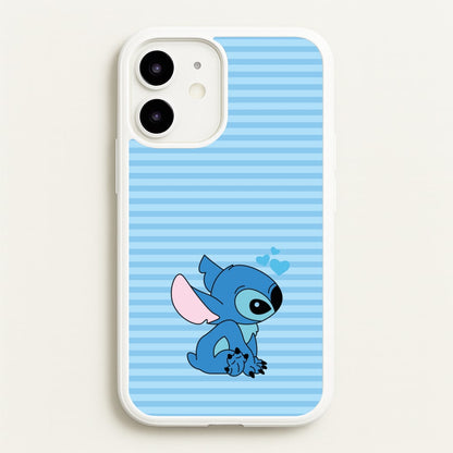 Blue Hearts Alien Blue Valentine's  - Disney Valentine's Phone Case for iPhone 12 Mini