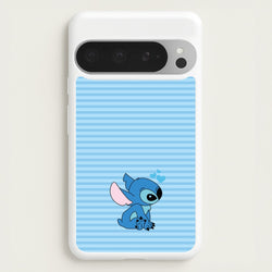 Blue Hearts Alien Blue Valentine's  - Disney Valentine's Phone Case for Google Pixel 9 Pro XL
