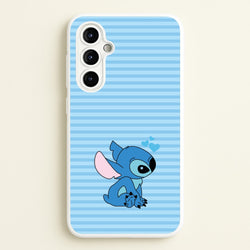 Blue Hearts Alien Blue Valentine's  - Disney Valentine's Phone Case for Galaxy A54