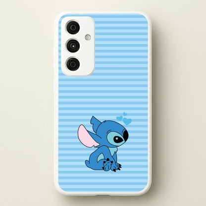 Blue Hearts Alien Blue Valentine's  - Disney Valentine's Phone Case for Galaxy A15