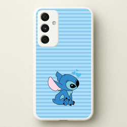 Blue Hearts Alien Blue Valentine's  - Disney Valentine's Phone Case for Galaxy A35
