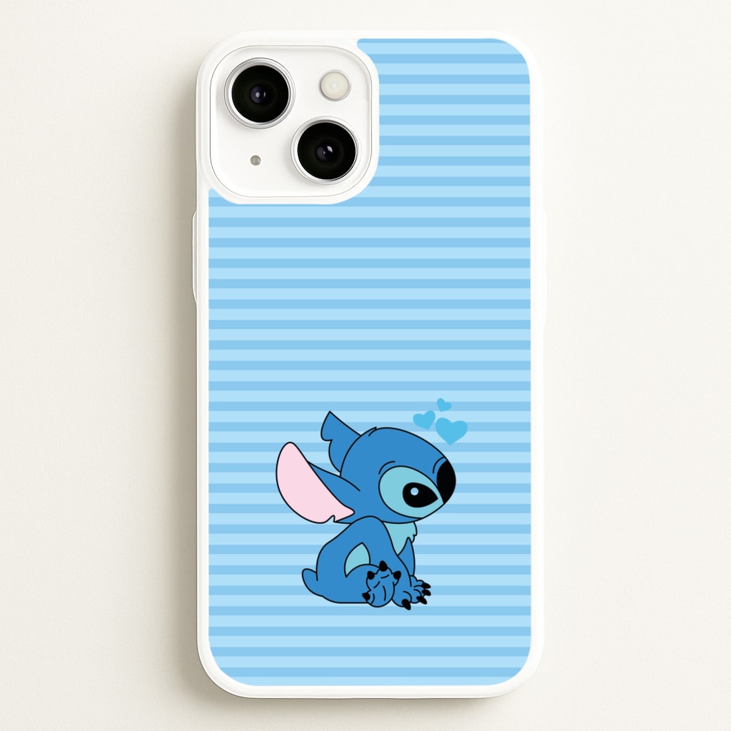 Blue Hearts Alien Blue Valentine's  - Disney Valentine's Phone Case for iPhone 13
