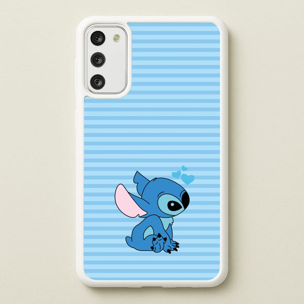 Blue Hearts Alien Blue Valentine's  - Disney Valentine's Phone Case for Galaxy A41