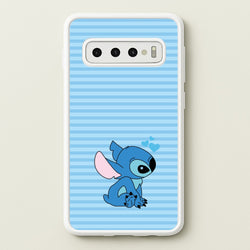 Blue Hearts Alien Blue Valentine's  - Disney Valentine's Phone Case for Galaxy S10