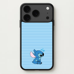 Blue Hearts Alien Blue Valentine's Phone Case for iPhone 17 Pro