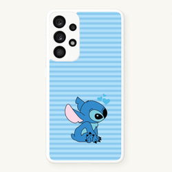 Blue Hearts Alien Blue Valentine's  - Disney Valentine's Phone Case for Galaxy A53