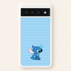 Blue Hearts Alien Blue Valentine's  - Disney Valentine's Phone Case for Google Pixel 7 Pro