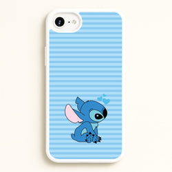 Blue Hearts Alien Blue Valentine's  - Disney Valentine's Phone Case for iPhone 6 Plus / 7 Plus / 8 Plus