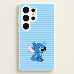 Blue Hearts Alien Blue Valentine's  - Disney Valentine's Phone Case for Galaxy S25 Ultra