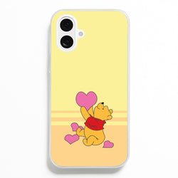 Pooh Love Heart Balloons Valentine's  - Disney Valentine's Phone Case for iPhone 16 Plus
