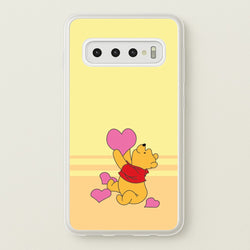 Pooh Love Heart Balloons Valentine's  - Disney Valentine's Phone Case for Galaxy S10 Plus
