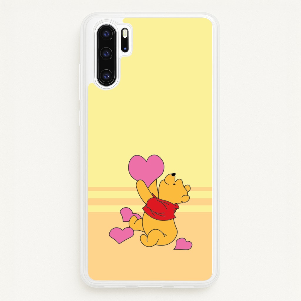 Pooh Love Heart Balloons Valentine's  - Disney Valentine's Phone Case for Huawei P30 Pro