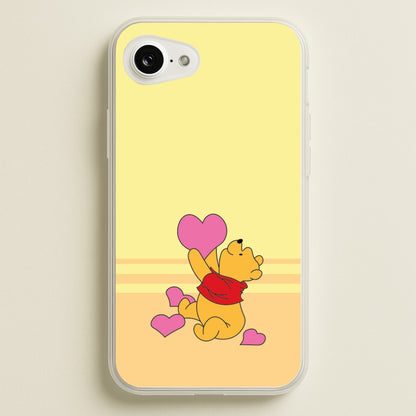 Pooh Love Heart Balloons Valentine's  - Disney Valentine's Phone Case for iPhone 16e