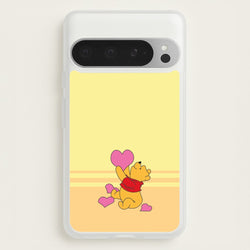 Pooh Love Heart Balloons Valentine's  - Disney Valentine's Phone Case for Google Pixel 9 Pro XL