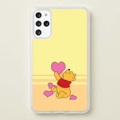 Pooh Love Heart Balloons Valentine's  - Disney Valentine's Phone Case for Galaxy S20 Plus