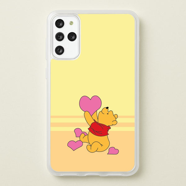 Pooh Love Heart Balloons Valentine's  - Disney Valentine's Phone Case for Galaxy S20 Plus