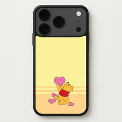 Pooh Love Heart Balloons Valentine's Phone Case for iPhone 17 Pro Max