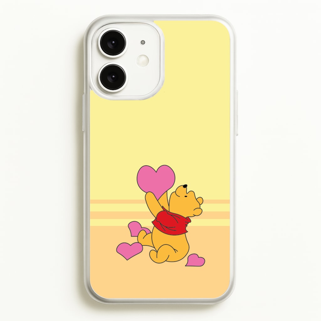 Pooh Love Heart Balloons Valentine's  - Disney Valentine's Phone Case for iPhone 11