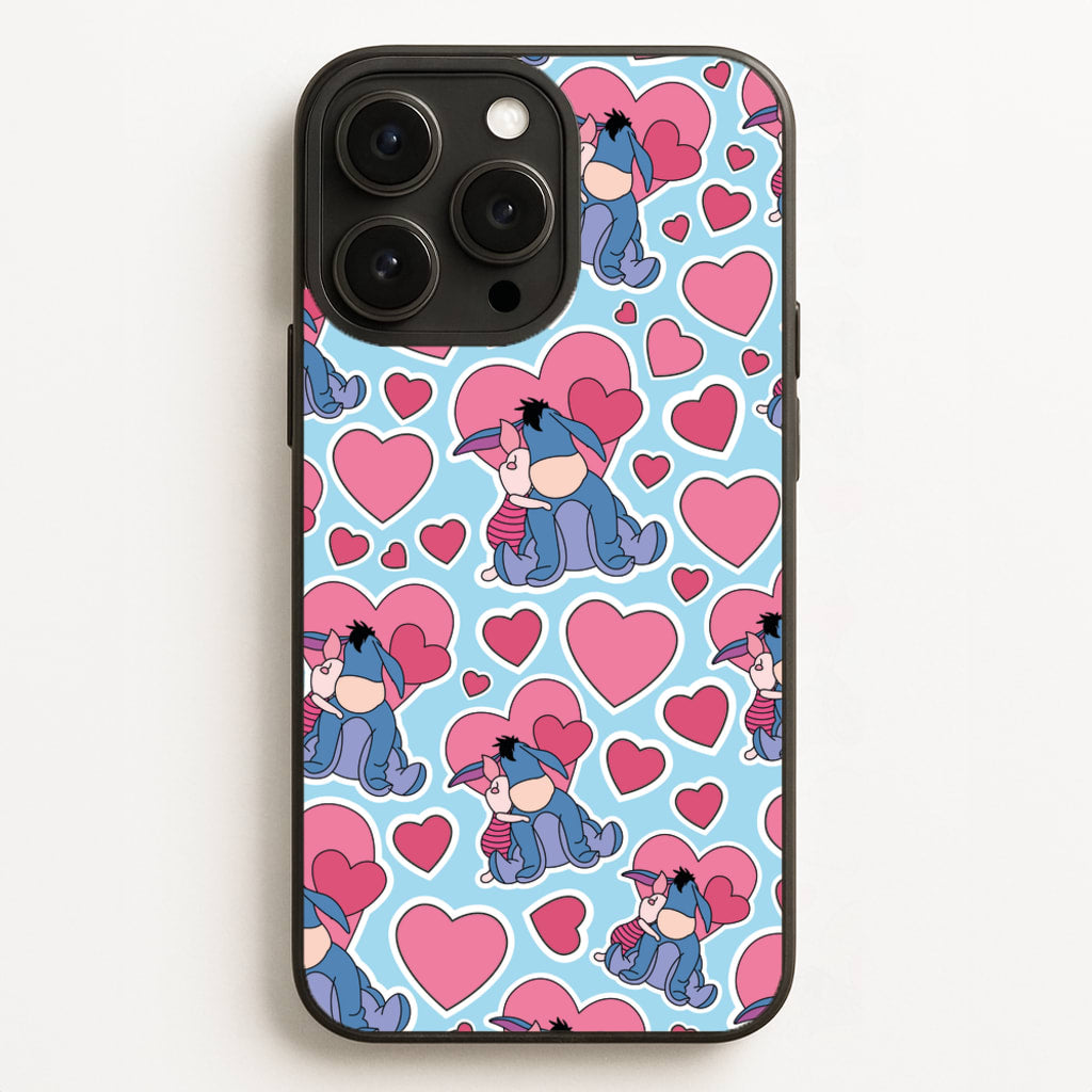 Donkey and Pig Pattern Valentine's Phone Case