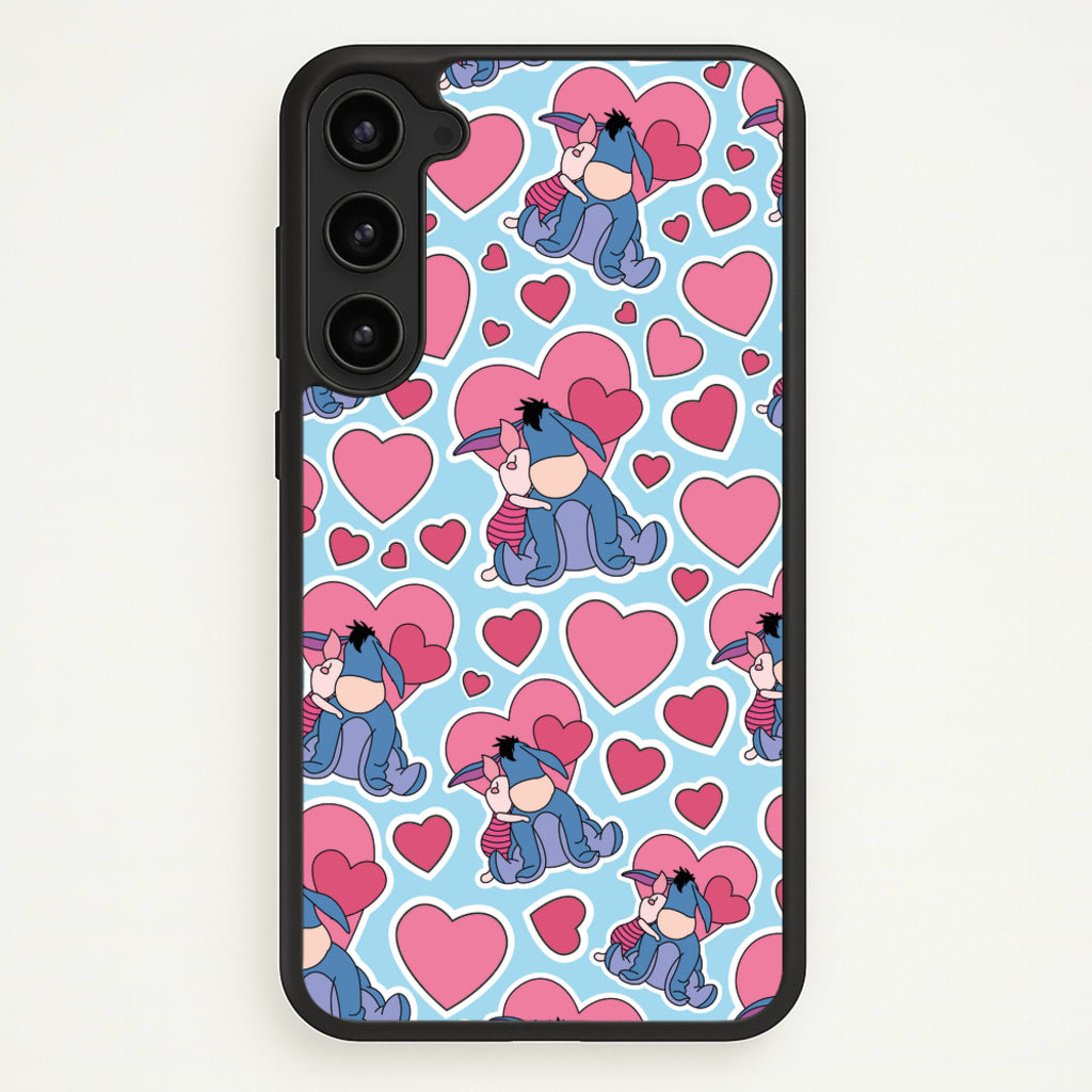 Donkey and Pig Pattern Valentine's  - Disney Valentine's Phone Case for Galaxy S23 Plus