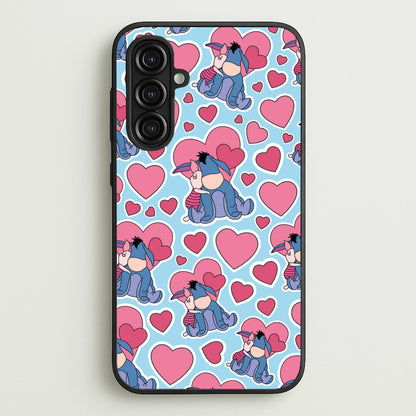 Donkey and Pig Pattern Valentine's  - Disney Valentine's Phone Case for Galaxy A16