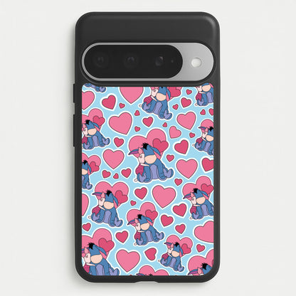 Donkey and Pig Pattern Valentine's Phone Case for Google Pixel 10 Pro XL