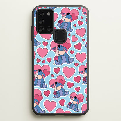Donkey and Pig Pattern Valentine's  - Disney Valentine's Phone Case for Galaxy A21s