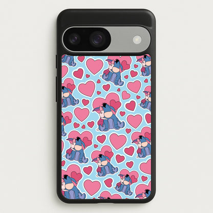 Donkey and Pig Pattern Valentine's  - Disney Valentine's Phone Case for Google Pixel 9 / 9 Pro