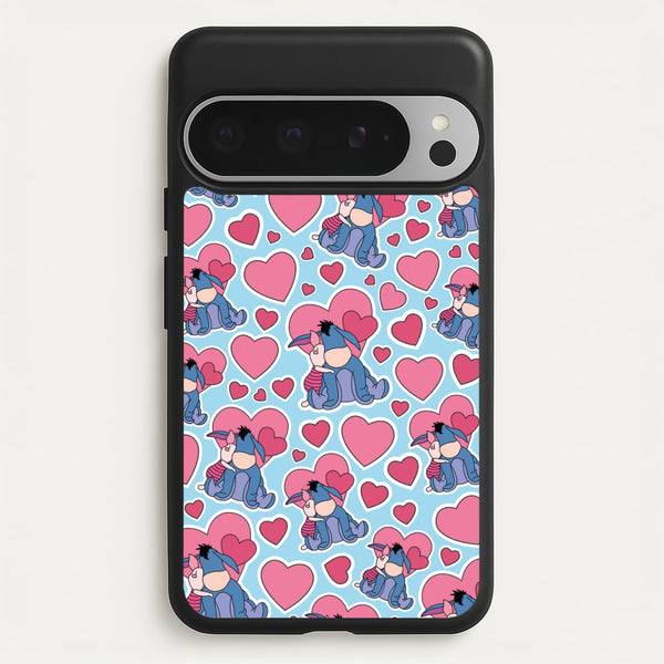 Donkey and Pig Pattern Valentine's  - Disney Valentine's Phone Case for Google Pixel 9 Pro XL