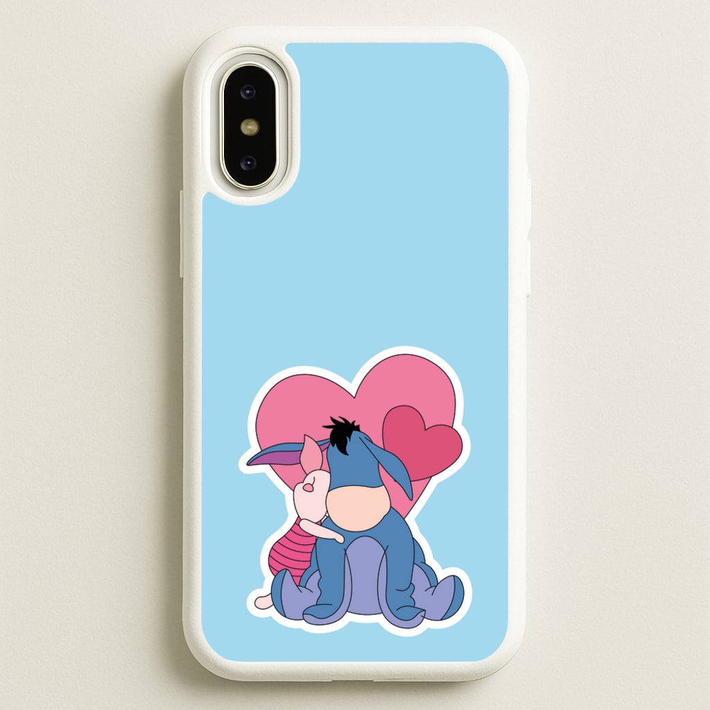 Donkey and Pig Valentine's  - Disney Valentine's Phone Case for iPhone X / XS